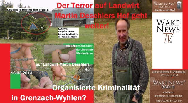 Terror bei Landwirt Martin Deschler geht weiter